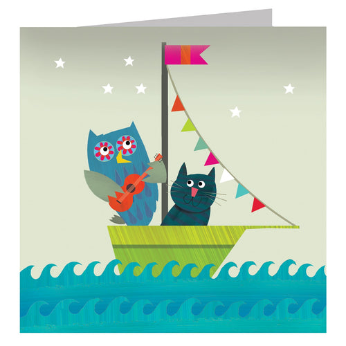 Owl and Pussycat Card - Loved By Lotus